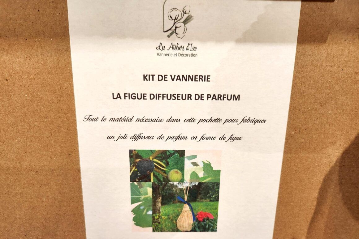 Kit de vannerie « Figue » diffuseur de parfum